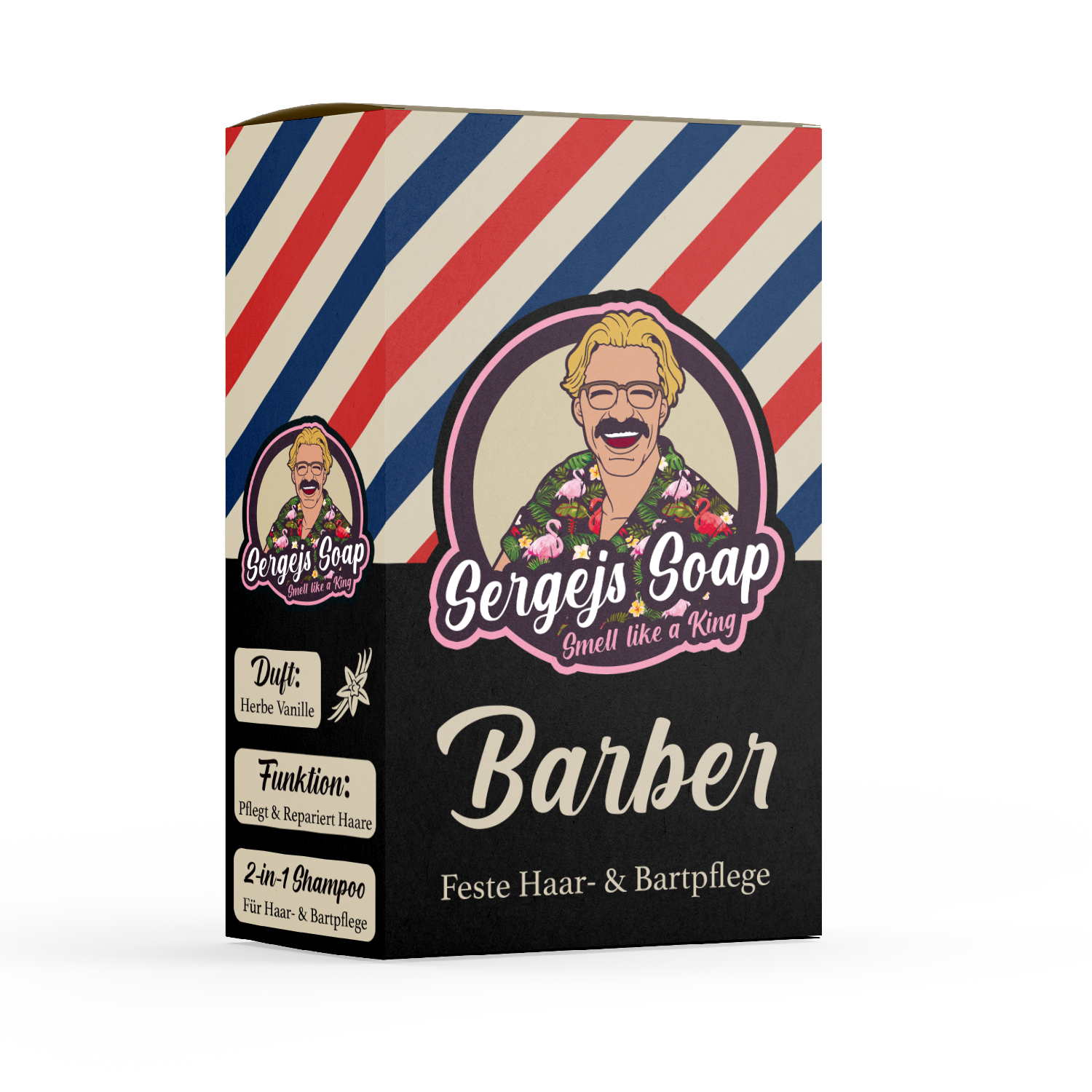 Barber - Festes Shampoo für Haare &amp; Bart