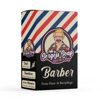 Barber - Festes Shampoo für Haare &amp; Bart
