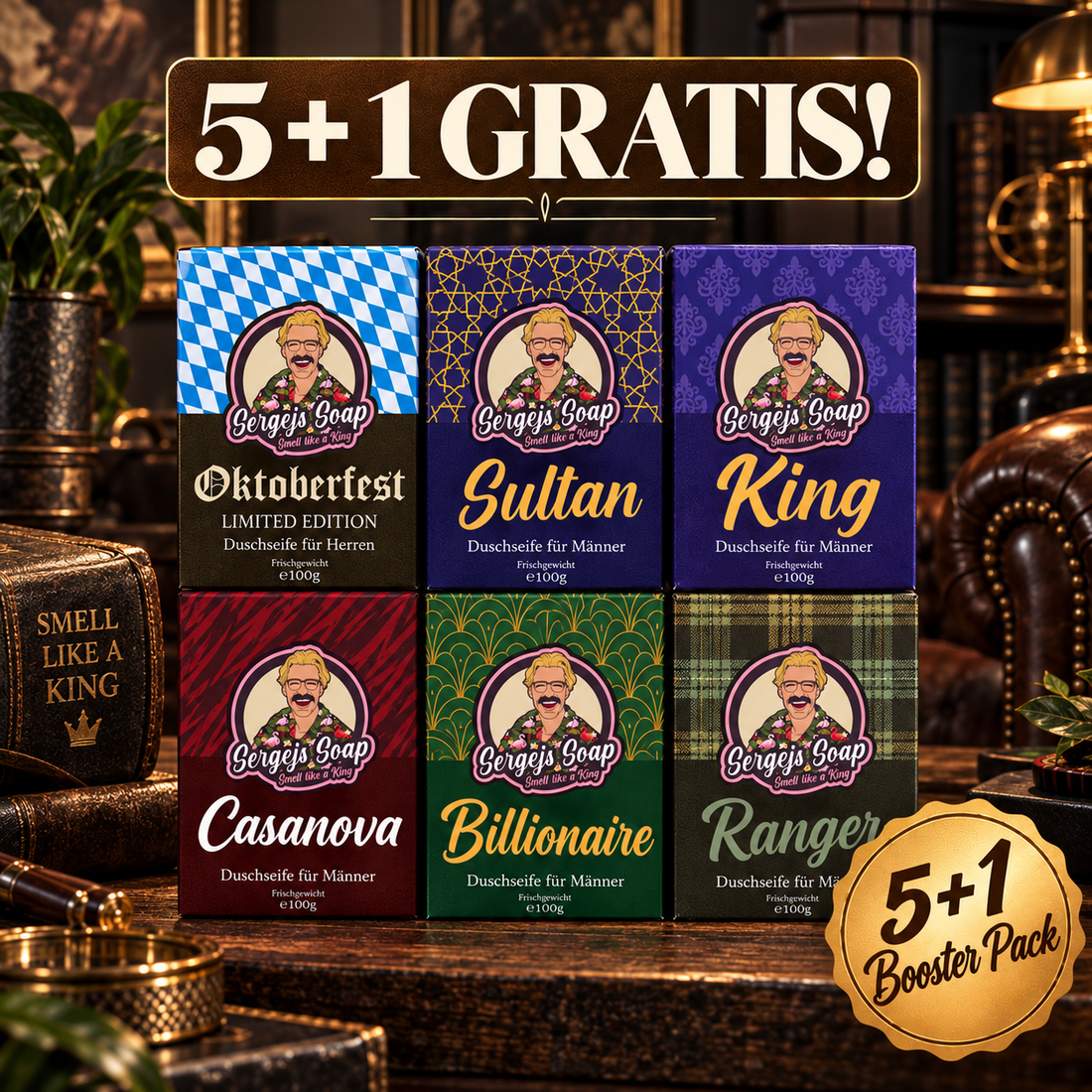 Seifen Booster Pack (5+1 Gratis)